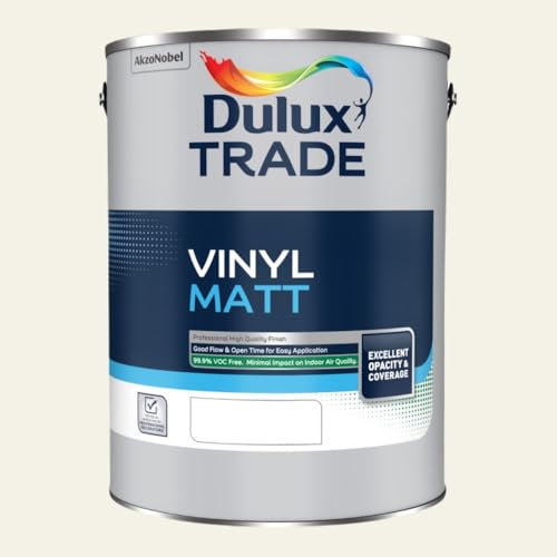 DULUX TRADE VINYL MATT JASMINE WHITE 5L