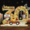 Belillpipi 2025 Holzfarbe Originelle 30 Geburtstag Deko Geburtstag Holz mit LED, Frauen & Männer Geburtstag Pixel Retro Holz-Schild Gästebuch für Geschenke, Partys, Geburtstage, Jubiläum