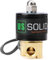 U.S. Solid Válvula solenoide de latón de 1/4 pulgadas G 24 V CC, control directo para agua, aire, gas, aceite, NC, latón solenoide