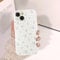 Phoona Cute Case for iPhone 14 6,1, Preppy Floral Vintage Flower Girly Aesthetic Pattern Design, Raised Camera Protection Bumper Soft Slim TPU Shockproof Protective Cover for Girls Women, Blue