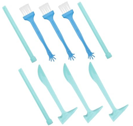Milisten 9 Sets Set Grabwerkzeug Werkzeuge Ausgrabung Bagger Archäologie Für Zahlen Kits Hammer Bagger Kleine Rollenspiel Dig Kit Grabspielzeug Meißel Bürste Kunststoff
