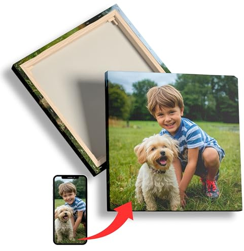 Ihr Foto auf Leinwand, Quadrat 20 x 20 cm bis 90 x 90 cm, Leinwandbild, Fotoleinwand, Leinwand druck, Leinwanddruck, Canvas Print, Bild auf Leinwand, Foto Leinwand personalisiert, Foto Geschenk
