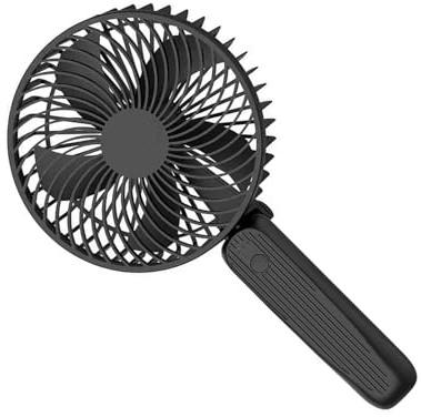 FANSHINUO Ventilador de escritorio portátil de mano de 10000 mAh con 3 velocidades ajustables, plegable, silencioso, potente, para oficina en casa, escritorio portátil