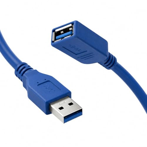 NEW LEADER USB Extension Cable 1M, USB Male to Female Extension Cable, 3.0 Extender Cables 5Gbps High Speed Transfer Data Sync Extender Cord Compatible with Keyboard, Mouse, Scanner