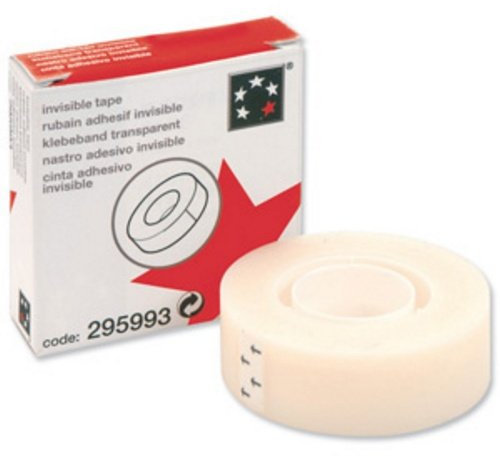 5 Star 811 Matt Tape Roll Invisible Write-on Type-on 19mm x 33m