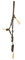 Knotenhalfter mit Rohhaut, braun Full