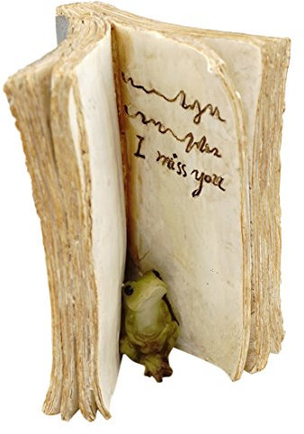 Top Collection Miniatur-Fairy Garden und Terrarium Frosch Verstecken im Buch Figur