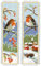 Vervaco Lesezeichen Kreuzstich Stickpackungen Gezählter Kreuzstich Set Rotkehlchen 2er DIY Set Erwachsene Sticken Lesen Zubehör Geschenk Zählmusterpackung ca. 6 x 20 cm Stickset für Anfänger