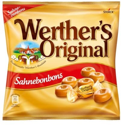 Werther's Original – 1 x 245g – Klassische Sahnebonbons mit leckerem Karamellgeschmack