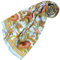 Lorenzo Cana Designer Seidentuch 100% Seide Tuch Halstuch Damentuch mehrfarbig bedruckt 90 x 90 cm Markentuch 8916177