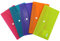 ELBA Urban Brieftaschen, DIN Lang, Kunststoff, transparent, 5 Farben, 5er Pack