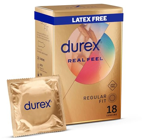 Durex Gefühlsechte Kondome, latexfrei, normale Passform, 18 Stück