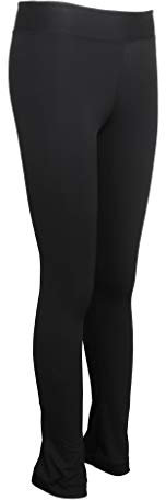CUTICATE Kinder Erwachsene Eiskunstlauf Polar Fleece Hosen Für Mädchen Frauen Schwarz - L