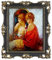 Simon's Shop 20x25 cm Bilderrahmen Atique Frame 8x10 inch Vintage Fotorahmen in Schwarz mit Goldrand, Wand- und Tischbilderrahmen