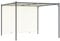 vidaXL Pergola mit Verstellbarem Dach Cremeweiß 3 x 3 m Stahl
