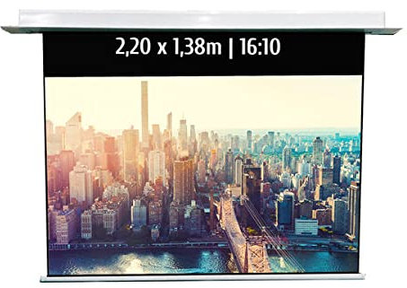 Ecran de Projection motorisé encastrable 2,20x1,38m 16:10 Wi-FI