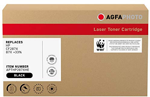 AgfaPhoto Laser Toner ersetzt HP CF287X; 87X +33 Prozent, 24000 Seiten, schwarz (für die Verwendung in HP LJ Enterprise M506)