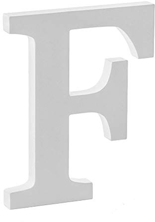 Libetui 20cm große Buchstabe F Dekobuchstabe Haus Dekoration Wohnzimmer Kinderzimmer Deko Geburtstag Party Hochzeit Schriftzug Deko Café Deko Buchstabe F
