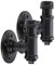 Garderobenleiste Vintage Garderobe Industrial Kleiderhaken Urban Industrial Style Eisen Wasserrohr Effekt Holz Wand Regal Mantel Haken Rack,A2