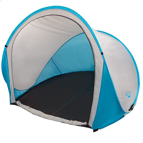 AKTIVE Tienda Playa Paravientos, Medidas 150 x 150 x 115 cm, Fácil Montaje, Ligera, Impermeable y Resistente, Optima para 2 Personas, Paravientos, Refugio (62652)