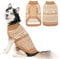 BINGPET Hjumarayan Hundepullover,Hunde Pullover Kleine Hund,Ultra Weiche Thermische Winter Warme Welpen Sweatshirt,Haustier Weihnachtspullover,Haustier Pullover - Beige M