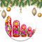 Russland Matroschka Weihnachten Weihnachtsbaum Ornament Dekoration Hochzeit hängende Anhänger Dekor City Travel Souvenir Collection