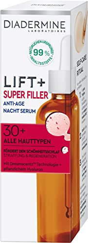 Diadermine Lift+ Super Filler Anti-Age Nacht Serum (30 ml), Gesichtsserum glättet Falten intensiv, Anti-Age Pflege unterstützt eine intensive Regeneration der Haut über Nacht