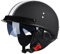 Retro Motorrad Halbhelme Motorradhelm für Herren und Damen DOT/ECE-Zertifizierung Jethelm Mit Visier Halbschalenhelm Braincap für Bike Cruiser Chopper Moped Scooter Offenem Helm