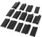 14PCS Contour Sanding Block, Profile Contour Sanding Grips, Rubber Sanding Grips Sandpaper Mat Flexible Contour Polishing Pad Woodworking Tools for Drywall, Metal, Wood