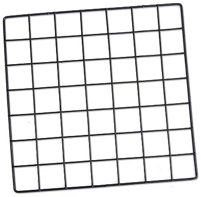 Garneck Multi-shelf Wall Rack Metal Mesh Grid Wall Display Shelves Iron Photo Frame for Bedroom Living Room Study