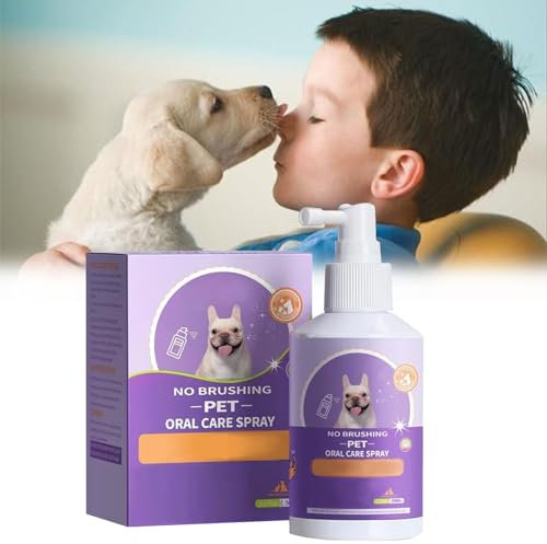 Comioke Mascota Oral, Dental Spray Fresh 50 Ml Spray Dental para Perros Y Gatos