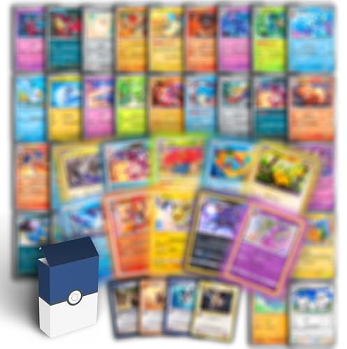 Odisey-Kartenset aus 50 Pokemon Karten Original deutsch | 10 Holo/Reverse Holo Pokemon Karte | Pokemon Karten deutsch original | 50 Original Pokemon Karten | Inklusive Sleeves