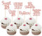 Xsstarmi 24 Pack Sweet 18th Birthday Cupcake Toppers Glitter Eighteen 18 Fabulous Vintage 2007 Cupcake Picks for Cheers to 18 Years 18th Birthday Wedding Anniversary Party Cake Decorations Rose Gold