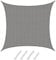 AMANKA 5x5 Voile d'Ombrage Rectangulaire - 90% UV Protection - Toile d'Ombrage Perméable - Toile Pergola - Voiles d'Ombrage pour Patio Bache d'Ombrage - Parasol Toile Perméable Protege Soleil Terrasse