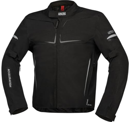 IXS TS-Pro ST+ Textiljacke Motorrad Herren Wasserdicht Schwarz