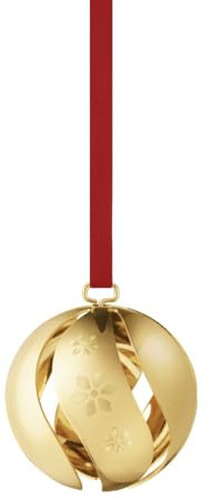 Georg Jensen - Weihnachtskugel 2024, vergoldet