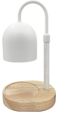 Sharplace Kerzenwärmer Lampe mit 2 Glühbirnen, Wachswärmer Duftlampe, Duftlampe für Kerzen in Gläsern, elektrischer Kerzenwärmer Tischdekoration für Schlafzimmer Yoga SPA, Weiß