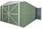 Box in Acciaio Zincato Casetta da Giardino in Lamiera 3.60 x 6.00 m x h2.30 m - 346 KG – 21 metri quadri (Verde)