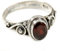 SILVERNROCK Granat facettiert Edelstein-Bandring für Herren und Damen alle Größen Geschenkartikel 925 Sterlingsilber-Ring handgefertigter Schmuck ERG-192C_63 (20.1)