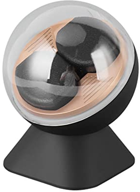 Qukaim Remontoir de montre double automatique haut de gamme pour 2 montres automatiques, finition noire, convient pour homme et femme, design Ele