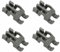 RYELDOM - Set di 4 clip per cestello lavastoviglie inferiore compatibile con Whirlpool