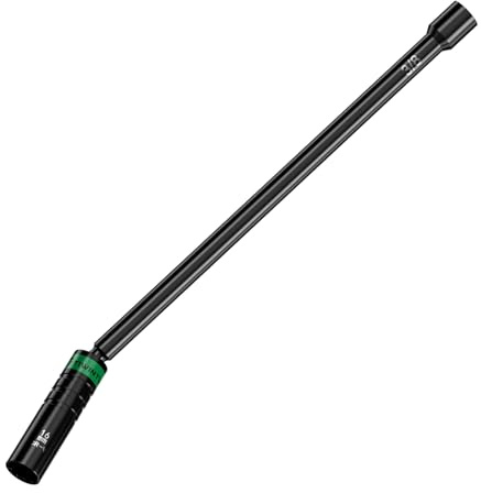 TIWINTUL Zündkerzenschlüssel 16mm, 3/8 Zoll Antrieb, 33cm Lang, Universal Magnetisches Flexible Zündkerzenausbauwerkzeug mit CR-V Stahl, 12-Punkt,360 Grad Drehbarer Dünnwandiger Zündkerzennuss