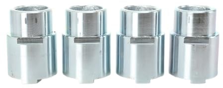 Cozyel Erhöhungssäule für Autohebebühne, Erhöhung der Hebebühne, 4 pcs Ø50mm Aufnahme-Erhöhung Transportererhöhung für Hebebühne, höhenverstellbare Beine, H 75mm=45mm+30mm