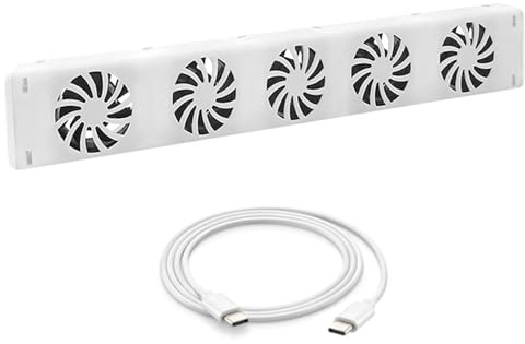 Nuiorfty Household Radiator Fan Running Quiet Saving Energy Heater Fan Smart Radiator Amplifier Adjustable Speed with 5 Fans Easy Installation for Home