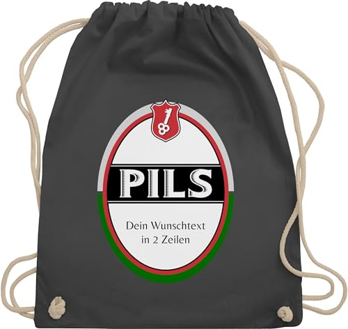 Turnbeutel Rucksack - Karneval Accessoire Fasching - Pils Bier Kostüm Bierflasche Kostüm Sixpack Gruppenkostüm Bierflaschen Gruppenkostüm Bierkasten Faschingskostüme Bierdose Karnevalskostüme