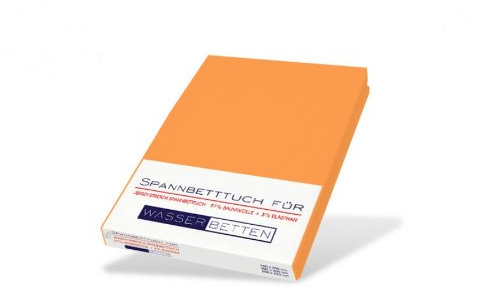 Kirsten Balk Jersey Stretch Spannbettlaken in orange 180x200 bis 200x220cm