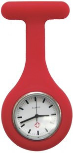 Boolavard Affaire Infirmière de Silicone Docteur Tunique Montre Broche (Rouge)