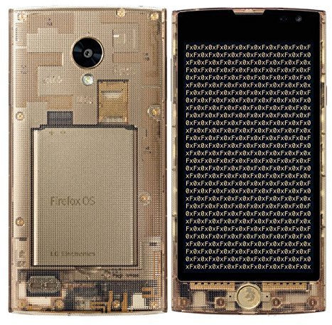 LG L25 Gold 16GB SIM gratis/desbloqueado con soporte 4G LTE, Firefox OS, Snapdragon 400 SoC Tipped,