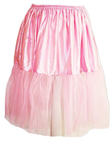 Das Kostümland - Petticoat Tüll Unterrock für Damen zum Fifties Rock´n Roll Kostüm - Rosa