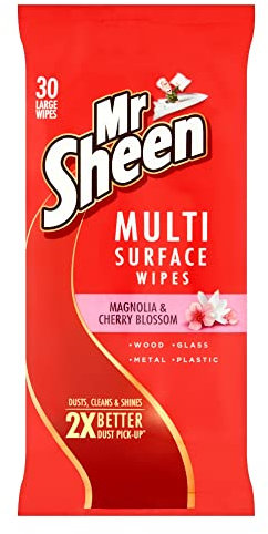 Mr Sheen Magnolia and Cherry Blossom Ultra Effective Furnitire Wipes 30 Wipes